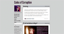 Desktop Screenshot of codexofcorruption.com